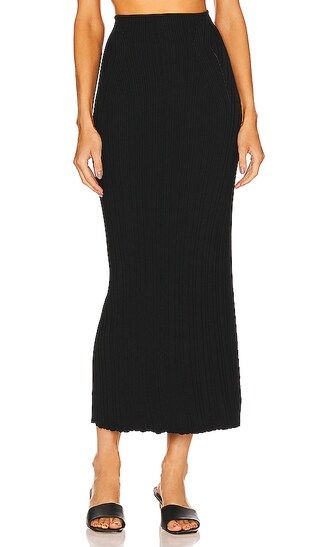Ozzy Knit Skirt in Black | Revolve Clothing (Global)