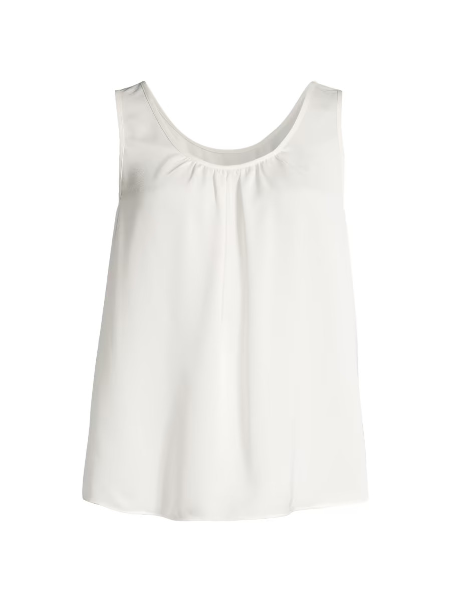 NIC+ZOE Chiffon Scoop-Neck Tank | Saks Fifth Avenue | Saks Fifth Avenue