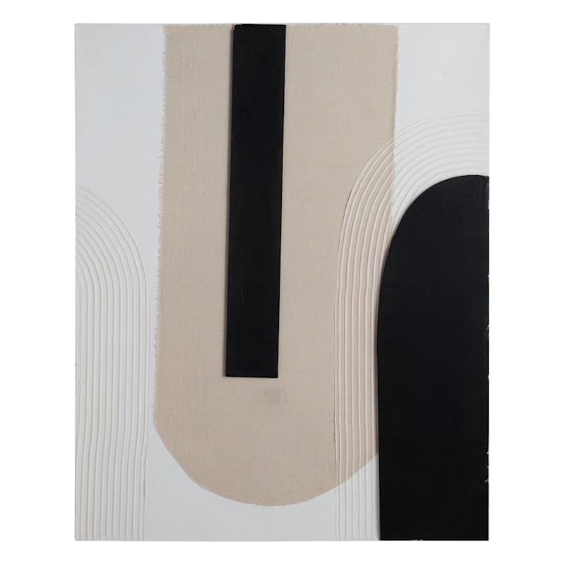 Crosby St Abstract Canvas Wall Art, 31x39 | At Home