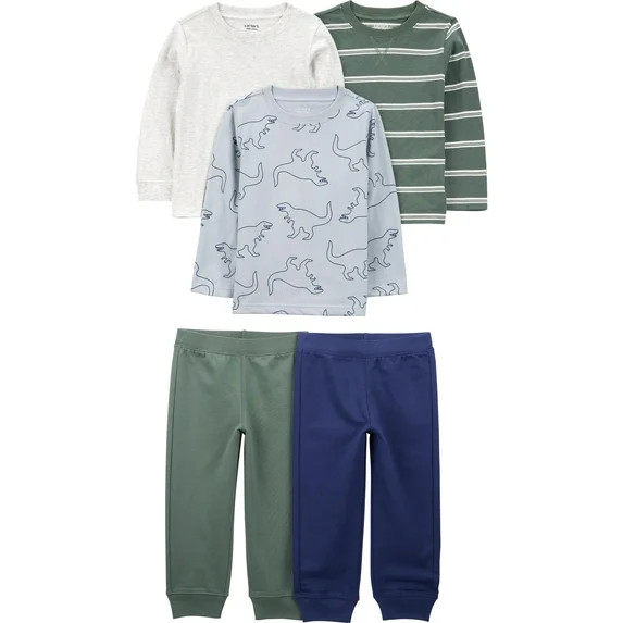 Carter's Child of Mine Baby and Toddler Boy Outfit Set, 5-Piece, Sizes 12M-5T | Walmart (US)
