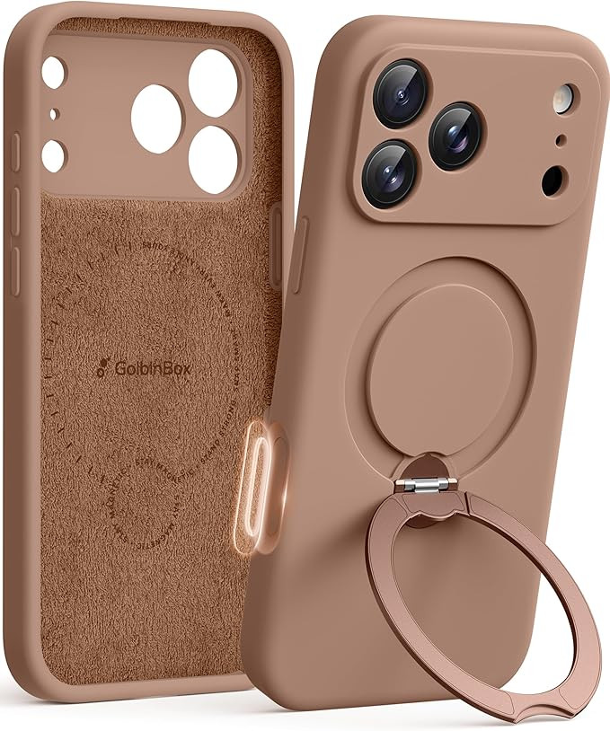 GolbinBox for iPhone 17 Pro Max Case with 360° Spin Magnetic Stand, [Compatible with MagSafe] [F... | Amazon (US)