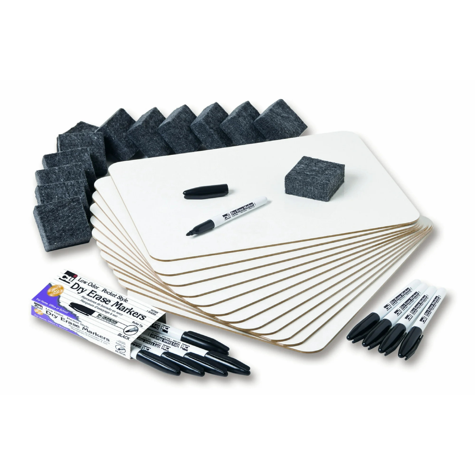 Charles Leonard Dry Erase Magnetic Lapboard Class Pack includes 12 Each: Plain/Plain 2-Sided Magn... | Walmart (US)