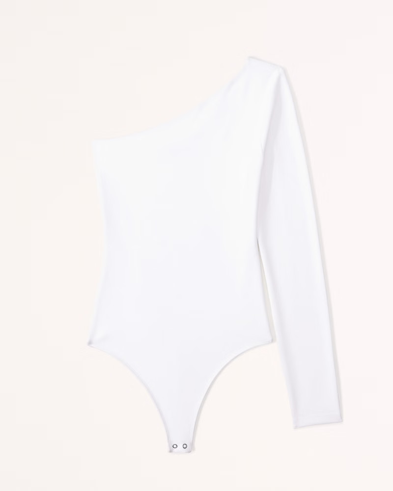 One-Shoulder Seamless Fabric Bodysuit | Abercrombie & Fitch (US)