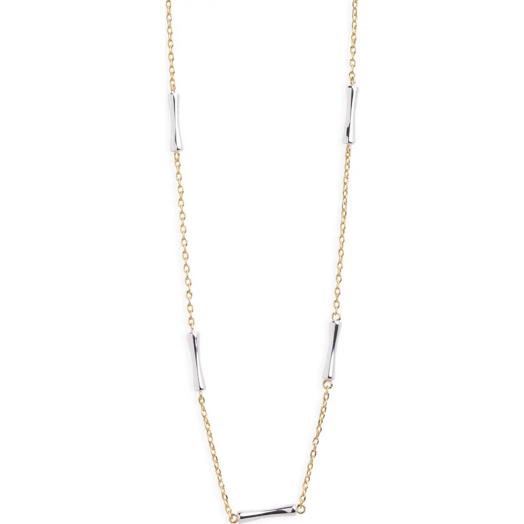 ARGENTO VIVO Two Tone Bar Station Necklace in Two-Tone at Nordstrom Rack | Nordstrom Rack
