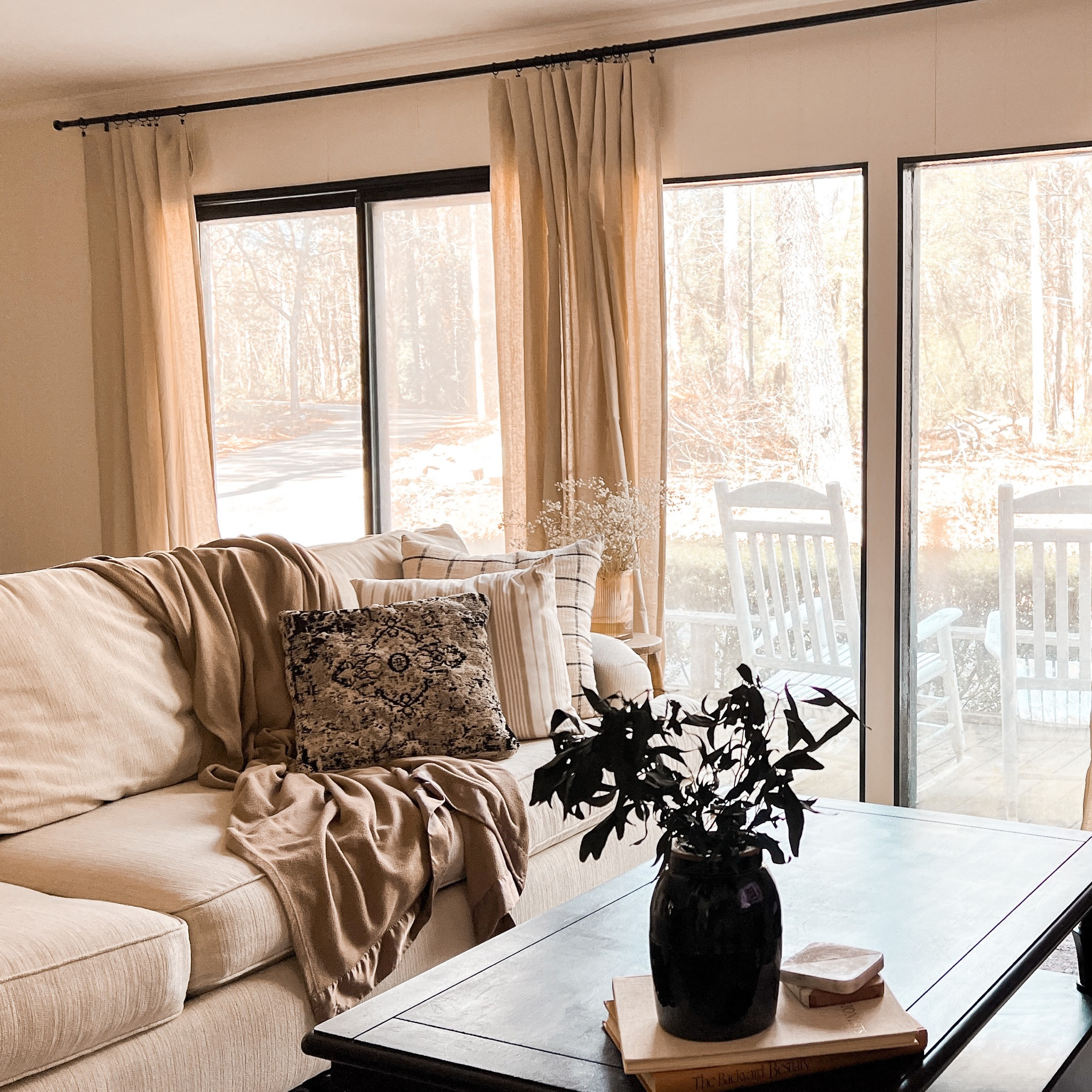 We just finished part three of our living room makeover! This project was all about giving our windows a little refresh and oh.my.goodness I can’t believe the difference it made! 

I was super impressed with the affordable curtains and curtain rod I found for this project, so if you need some amazing linen curtains I got you covered! Everything is linked below!

#LTKhome