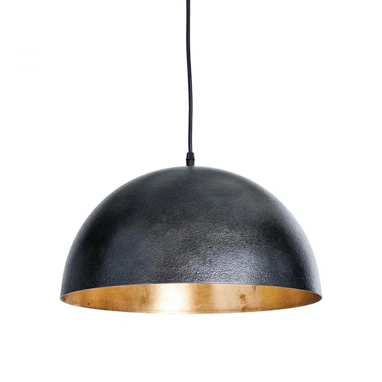 Sigmund Pendant Large, 1-Light, Steel, 23.5"W (16-1091BLK 504X2ZW) | Wayfair North America