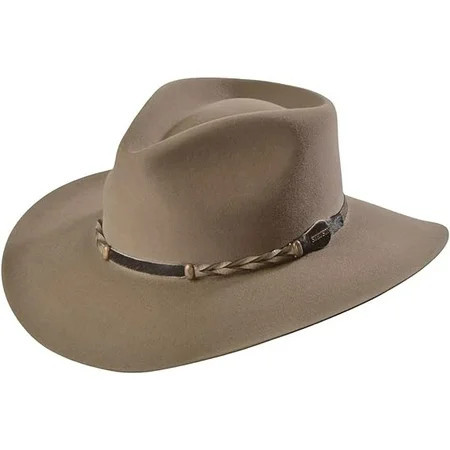 Stetson Men s 4X Drifter Buffalo Felt Pinch Front Cowboy Hat (Stone 7 1/2) | Walmart (US)