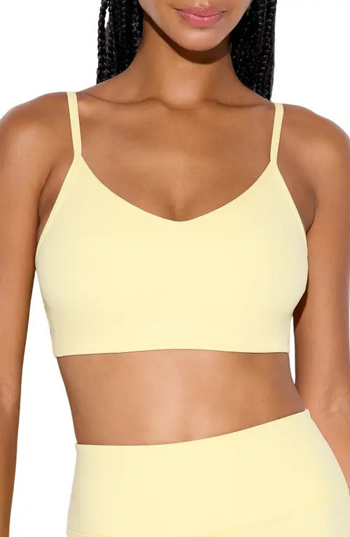 Spiritual Gangster Aria Sports Bra in French Vanilla at Nordstrom, Size X-Large | Nordstrom