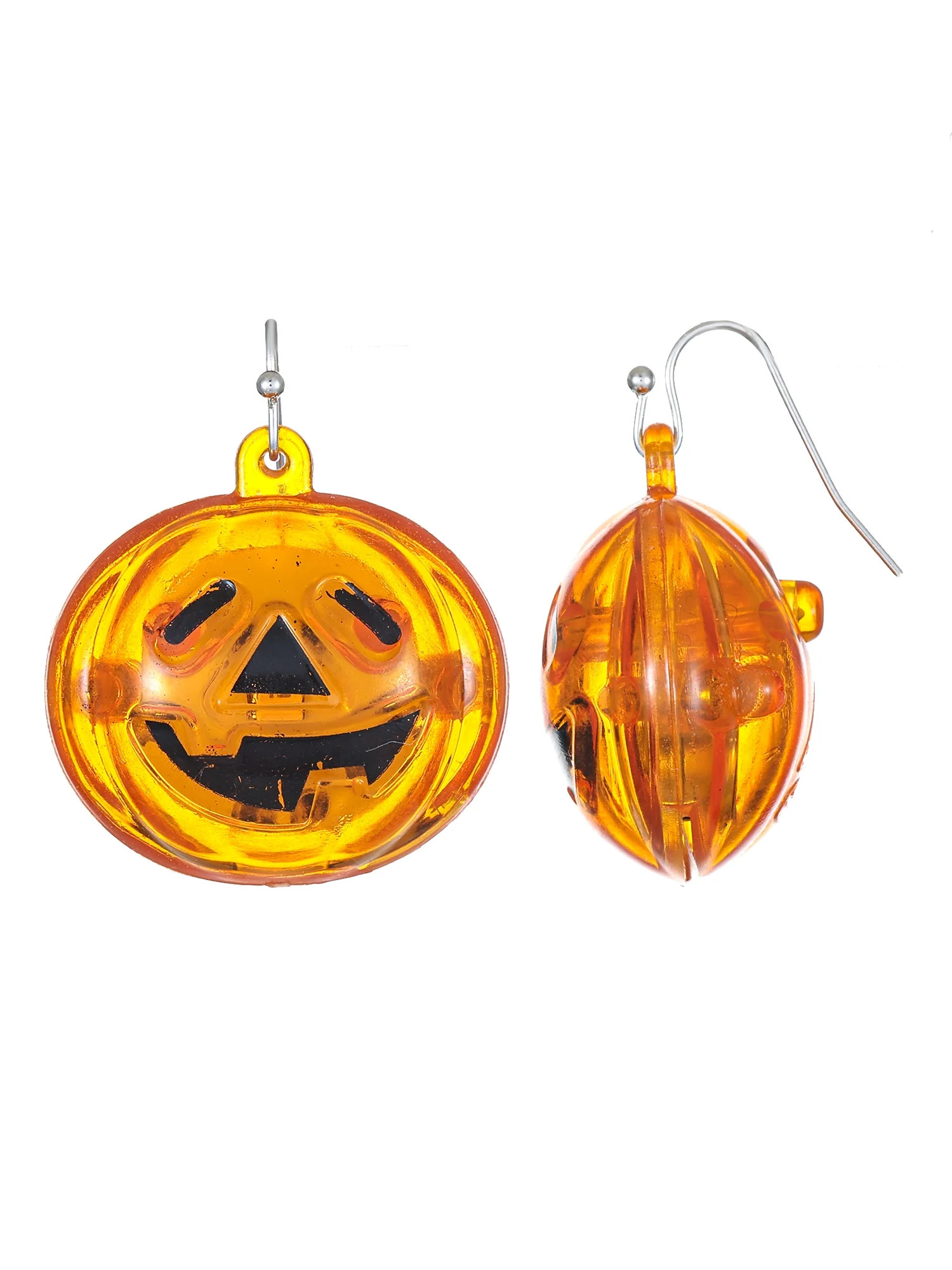Way to Celebrate Halloween Pumpkin Light-Up Earring, 1 Pair, Female - Walmart.com | Walmart (US)