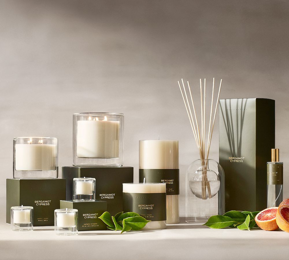 Bergamot Cypress Large Candle | Pottery Barn (US)