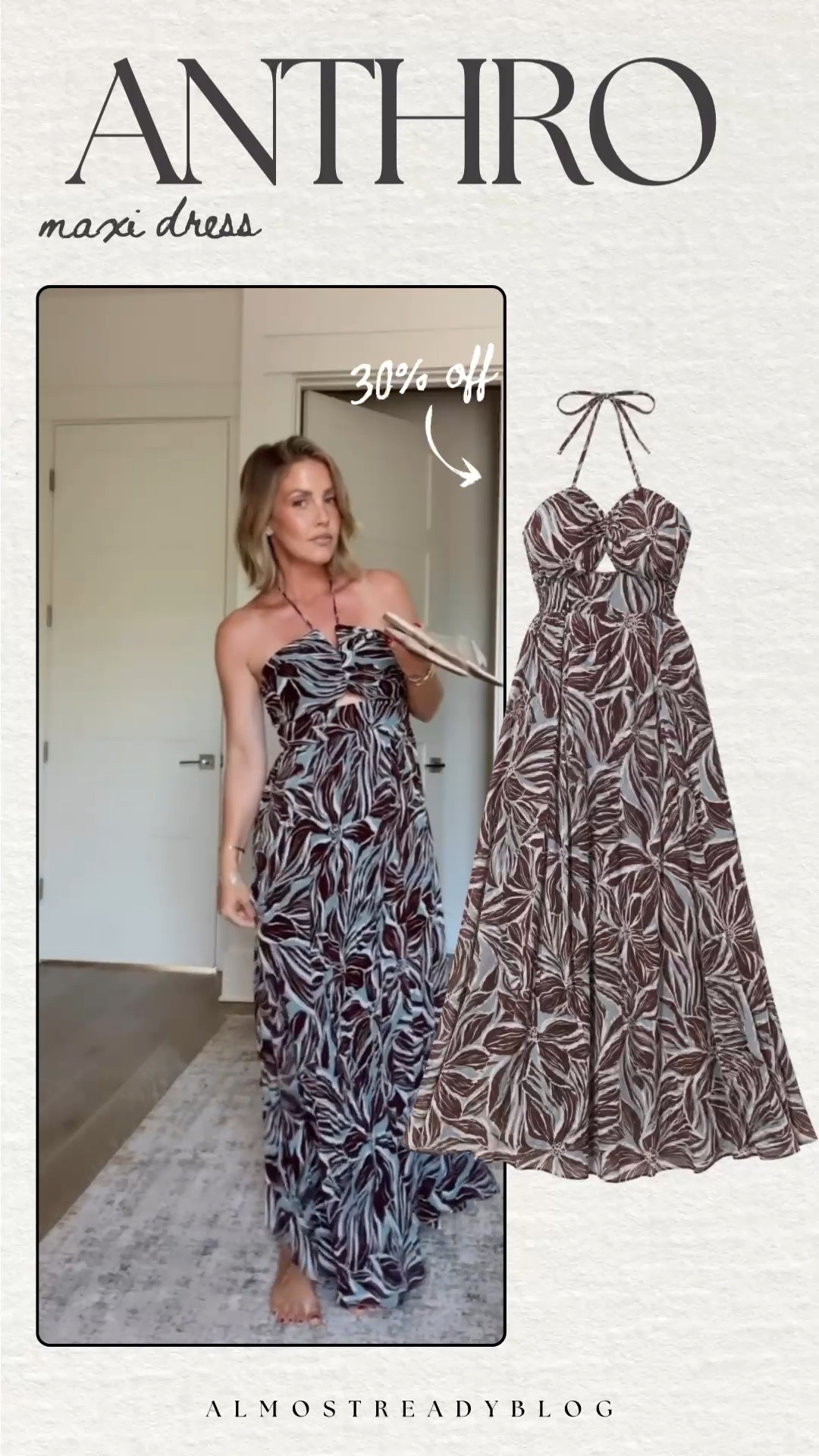 30% off select clothing, accesories, and more at Anthropologie! // Wearing an XS

sale alert, anthropologie, maxi dress, transitional outfits, prefall fashion, summer to fall outfits, amanda west, almost_readyblog

#LTKSaleAlert #LTKootd
