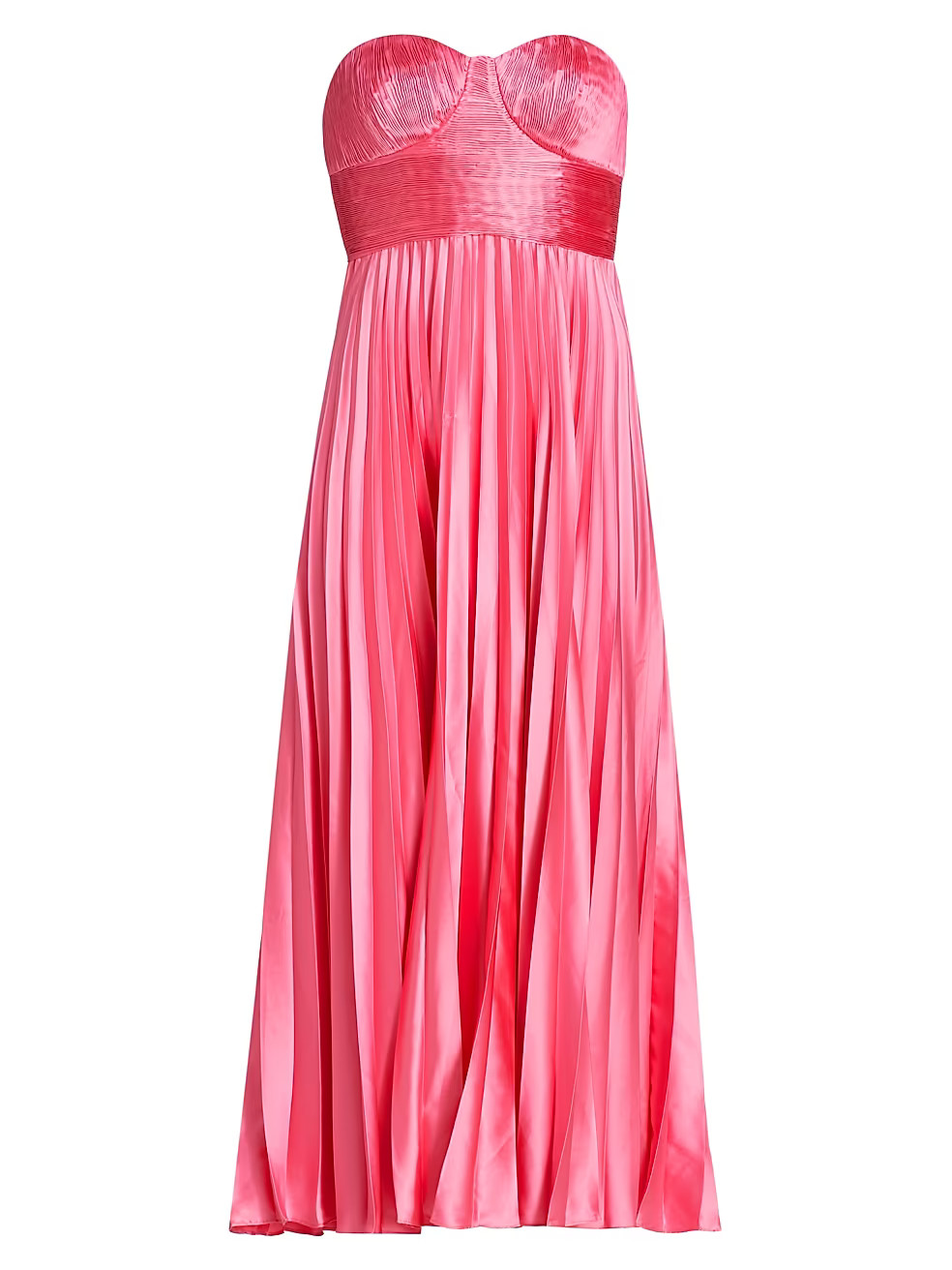 Kin Strapless Pleated Midi-Dress | Saks Fifth Avenue