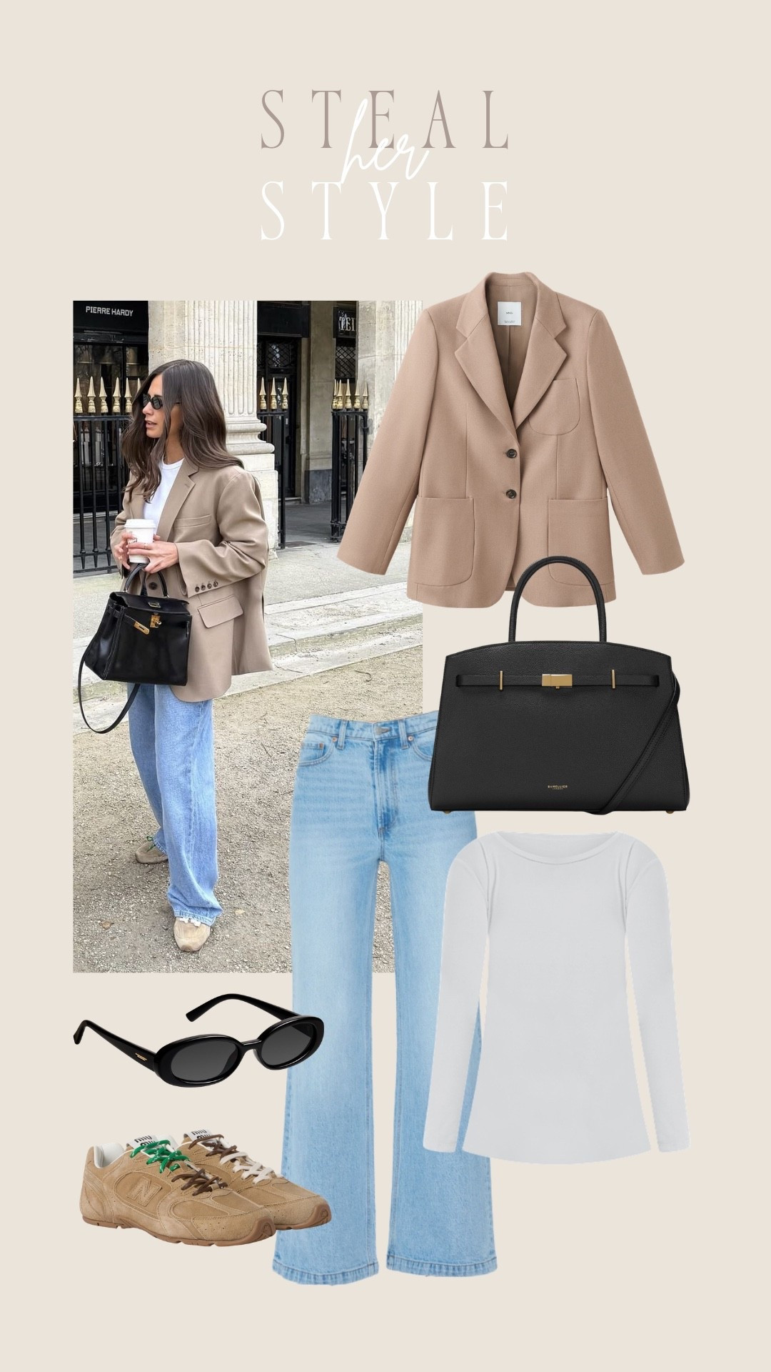 •steal her style•

the outfit that never fails. jeans, white tee + a blazer.


#LTKTravel #LTKWorkwear #LTKOver40