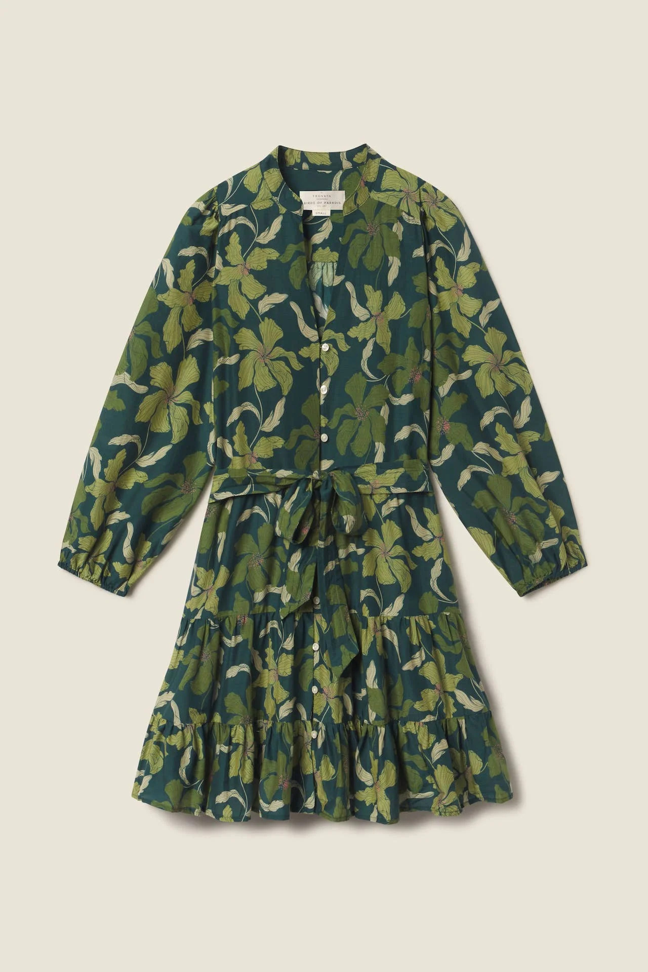Celeste Dress Green Canopy | TROVATA