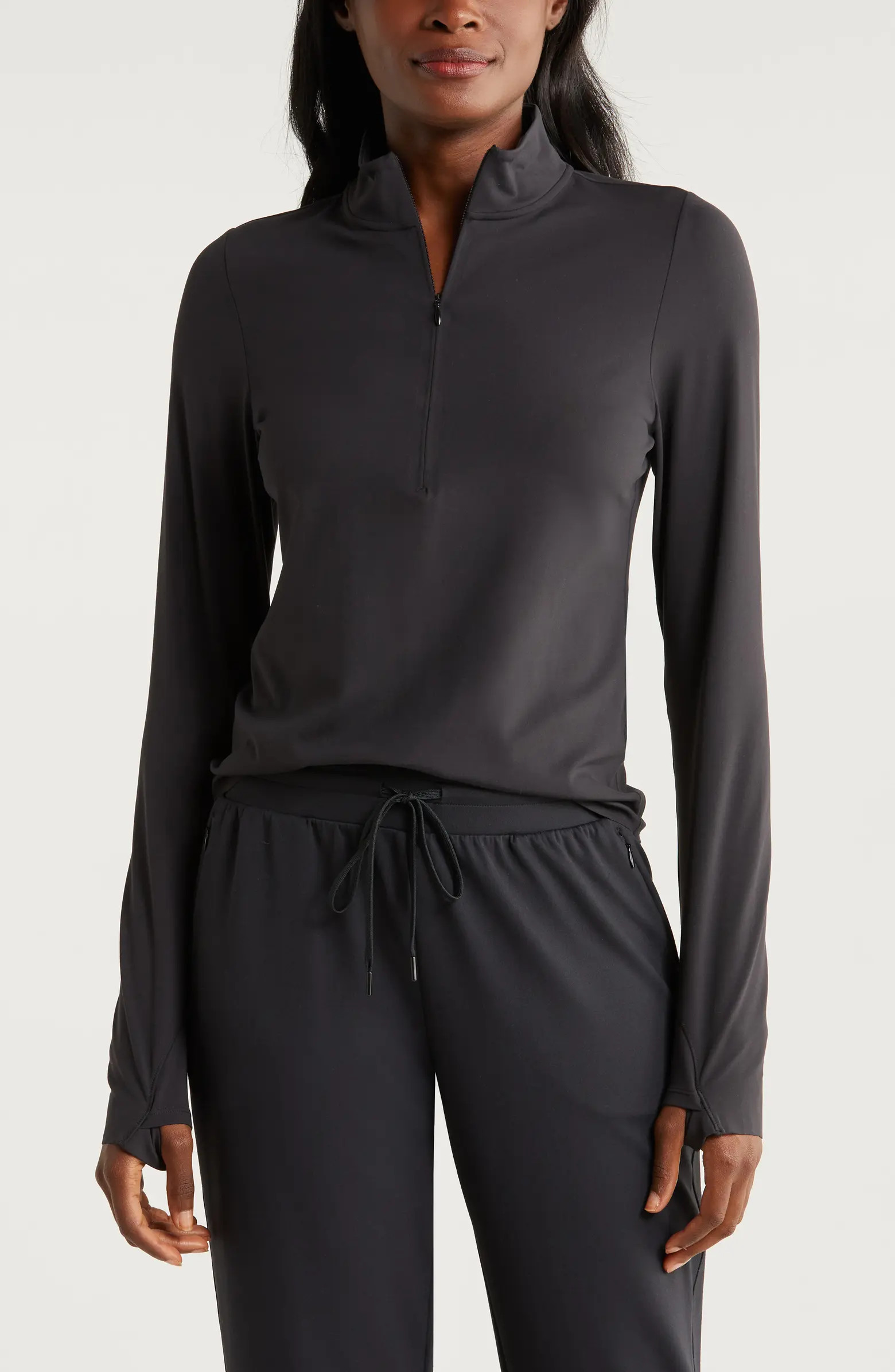 Zella Luxe Lite Half Zip Performance Top | Nordstrom | Nordstrom