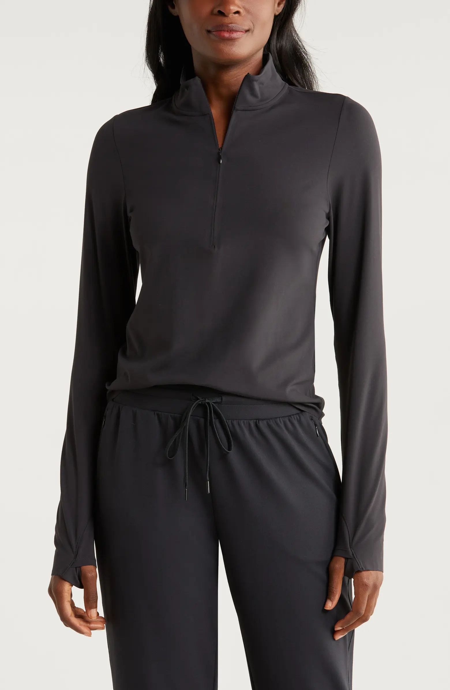 Zella Luxe Lite Half Zip Performance Top | Nordstrom | Nordstrom