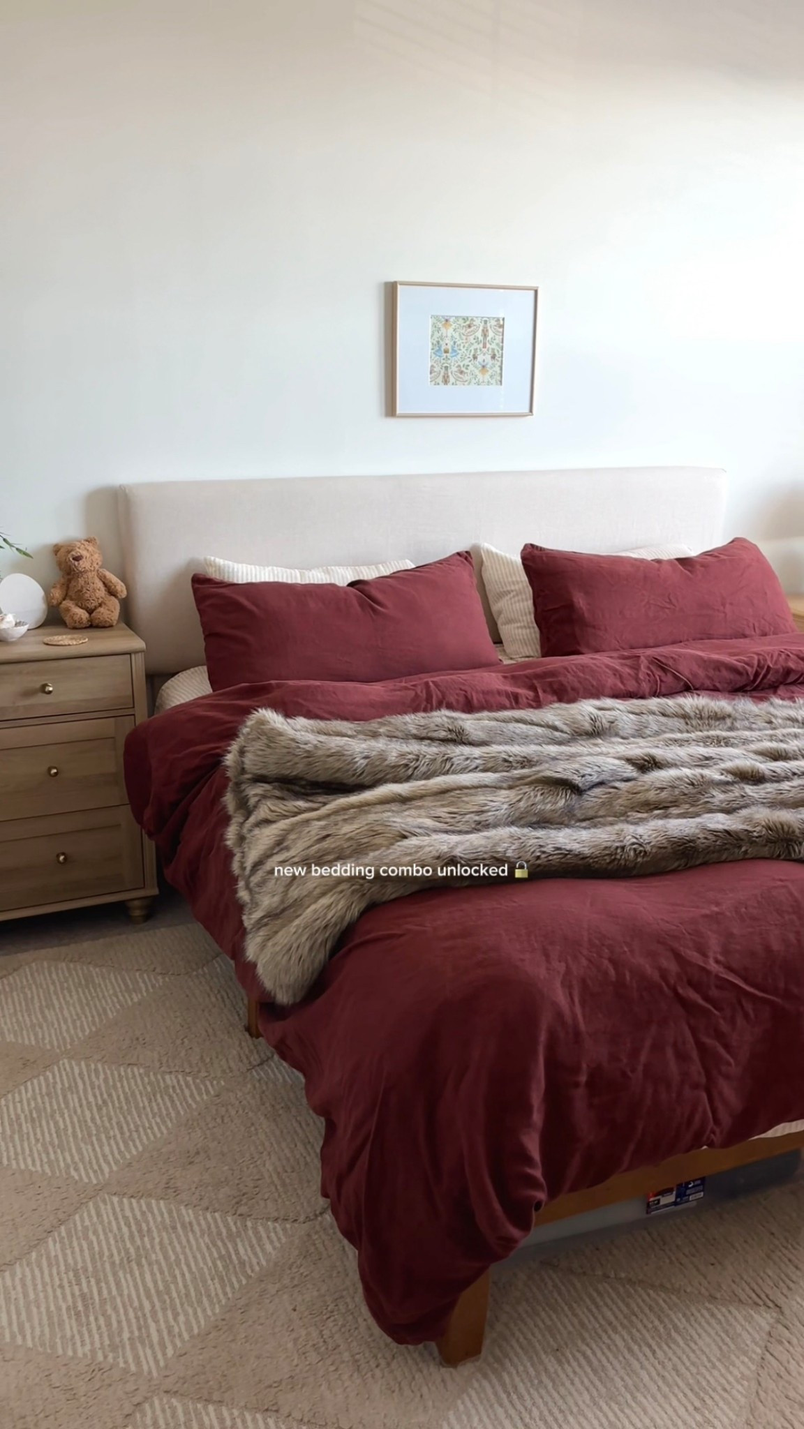 cozy winter bedroom 🤍