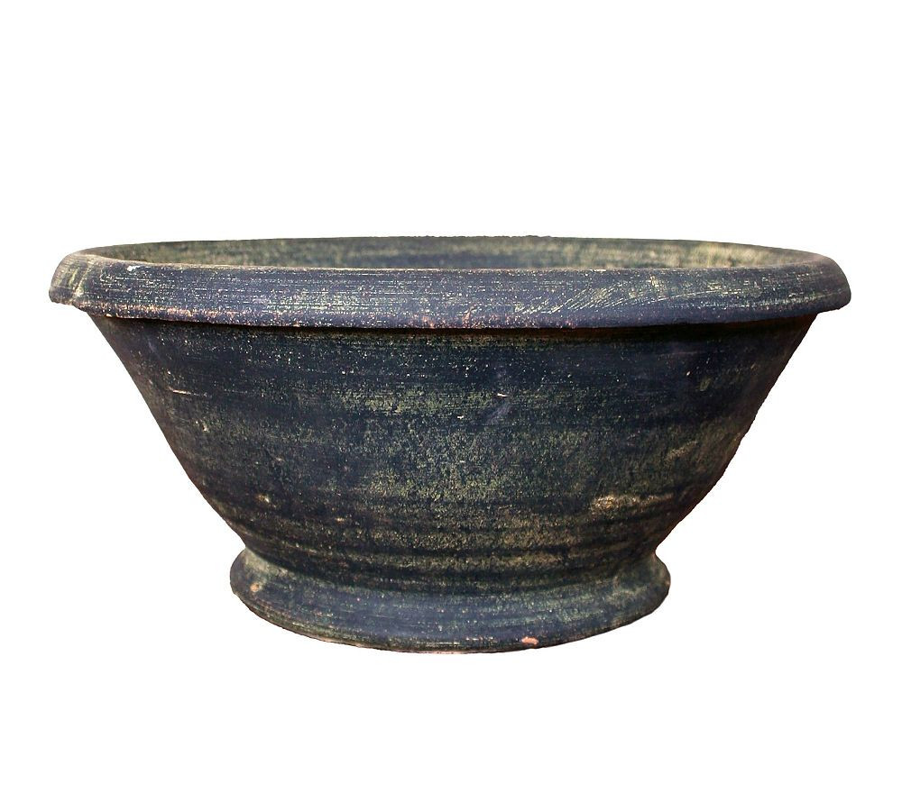 Handcrafted Sussex Low Bowl, Medium - Dark Moss | Pottery Barn (US)