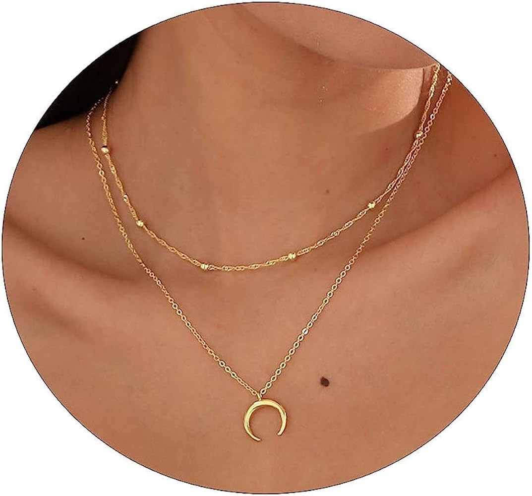 Pancert Layered Necklaces for Women,Dainty Gold Necklace Layering Necklaces 14k Gold Plated Paper... | Amazon (CA)