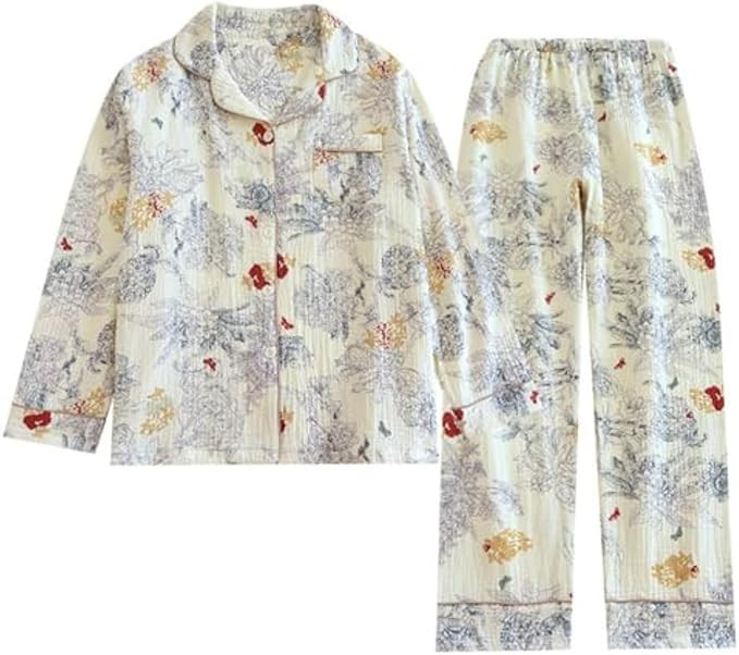 Vhitler Linen Set Coquette Womens Pajamas Set Summer Lounge Sets for Women Old Money Aesthetic | Amazon (US)