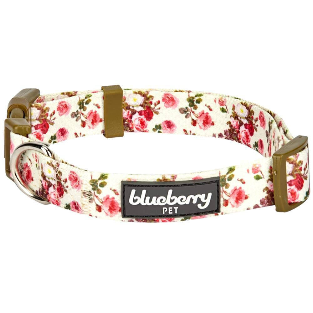 Blueberry Pet Adjustable Dog Collar, Spring Scent Pink Rose, Small, 12"-16", Puppy Collar, Girl D... | Amazon (US)