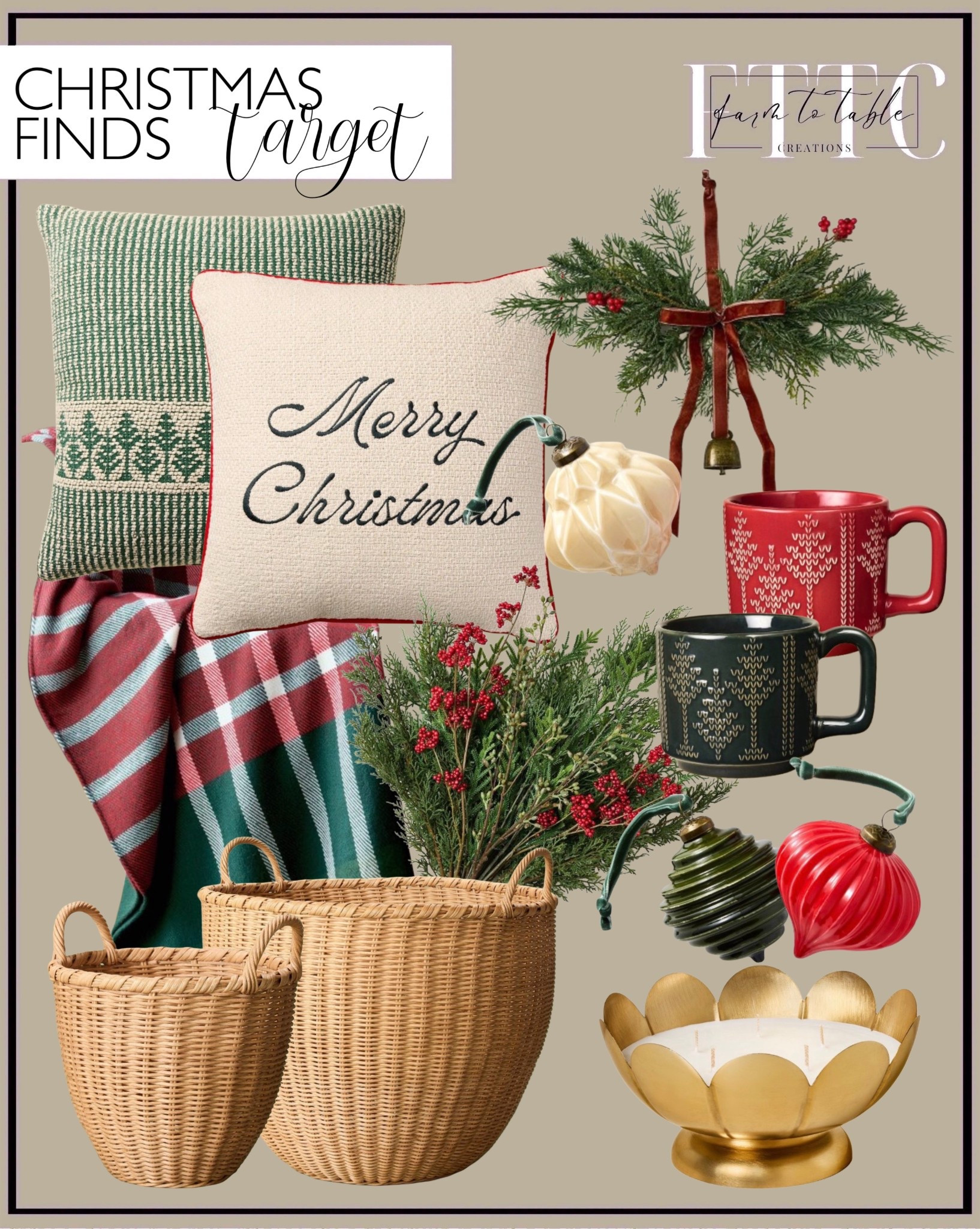 Hearth & Hand with Magnolia Christmas Decor – Target Holiday Collection

Follow @farmtotablecreations on Instagram for more curated seasonal home finds.

The Hearth & Hand with Magnolia Christmas collection at Target is filled with warm, classic holiday pieces that make your home feel instantly festive. From cozy plaid throws and embroidered pillows to festive mugs, woven baskets, and gold accents — every detail captures that timeless Christmas charm Magnolia is known for. Perfect for layering textures, adding greenery, and creating a cozy holiday look throughout your home.

#targetchristmas #hearthandhand #magnolia #targethome #christmasdecor #holidayhome #targetfinds #holidaystyle #christmaspillows #holidaydecor #targetchristmasdecor #holidaymugs


#LTKFindsUnder50 #LTKHome #LTKSeasonal