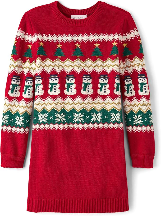 The Children's Place Girls' Big Sweater Dress | Amazon (US)