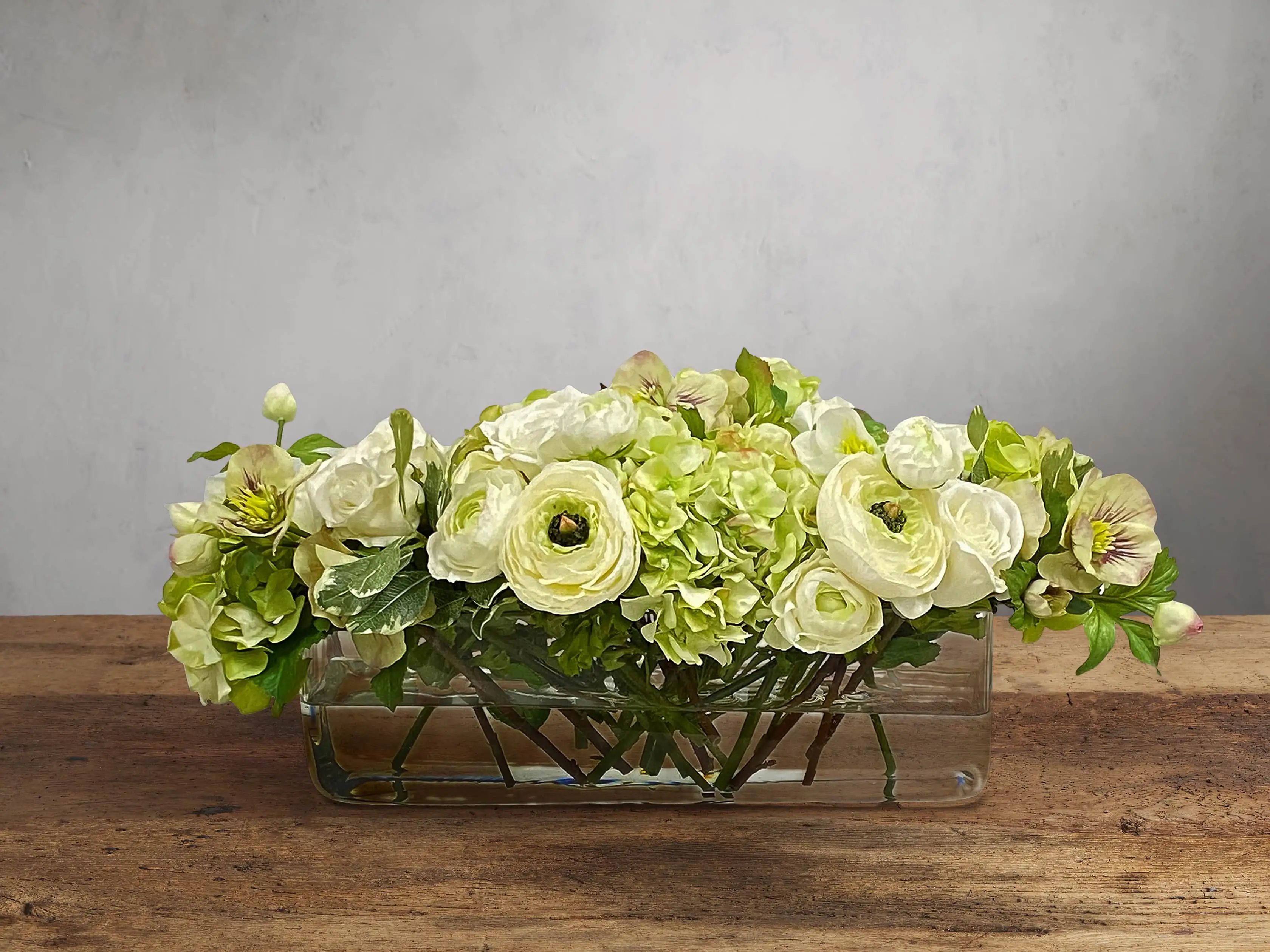 Faux Ranunculus Rose in Vase | Arhaus