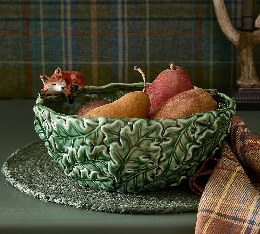 Fantastical Forest Woodland Stoneware Serving Bowl | Pottery Barn (US)