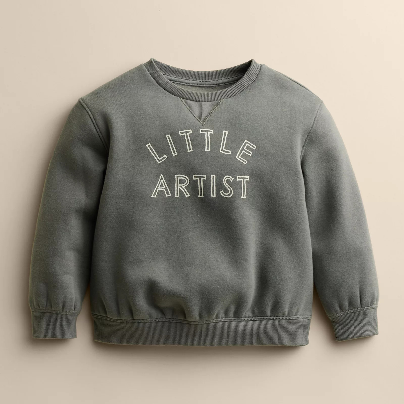 Kids 4-12 Little Co. by Lauren Conrad Crew Pullover, Girl's, Size: 7, Grey Little Artist | Kohl's