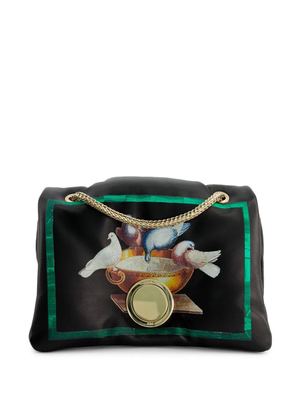 Giambattista Valli Birds Airbag Leather Mini Bag | Black | FARFETCH | Farfetch Global