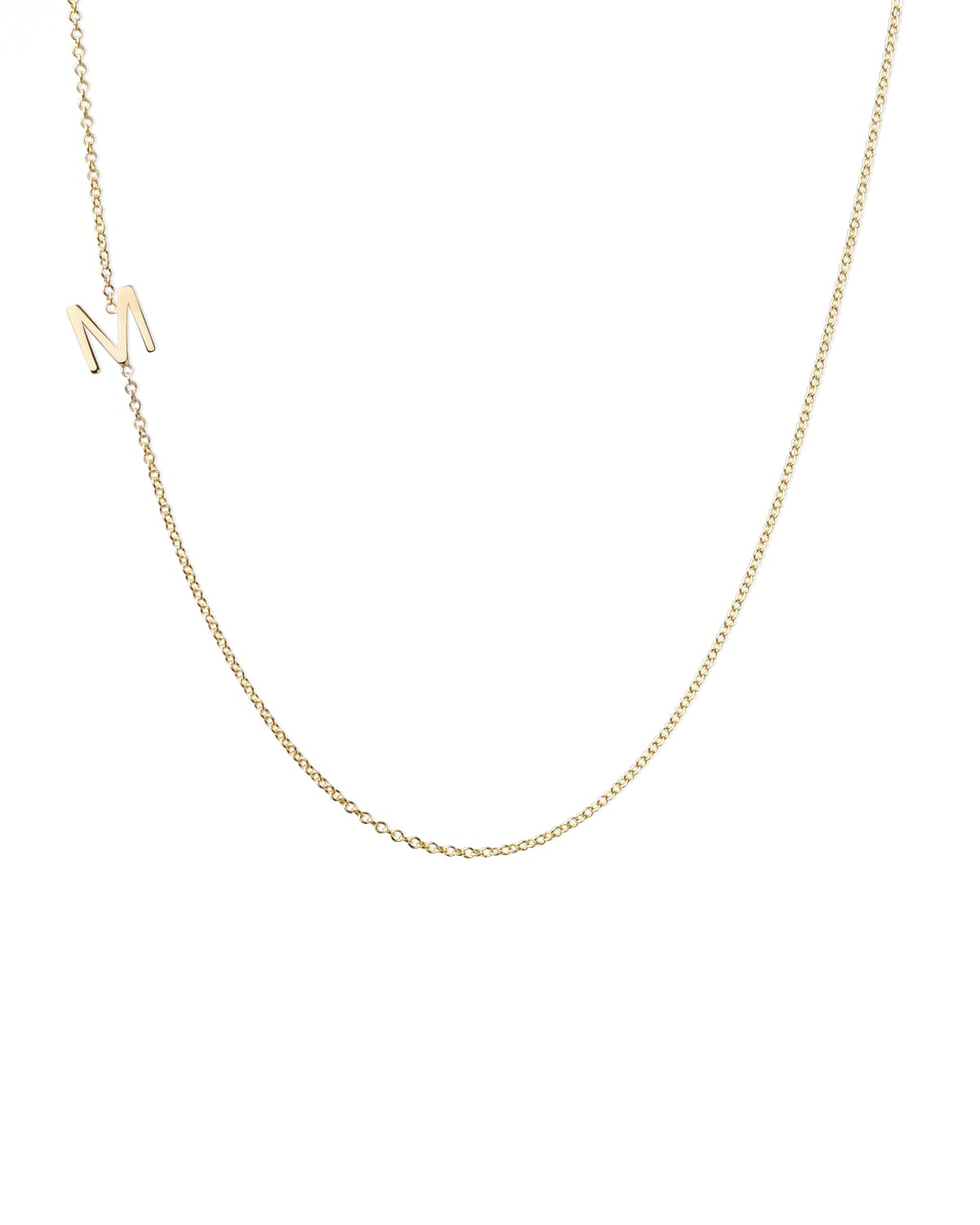 14k Yellow Gold Mini Letter Necklace | Neiman Marcus