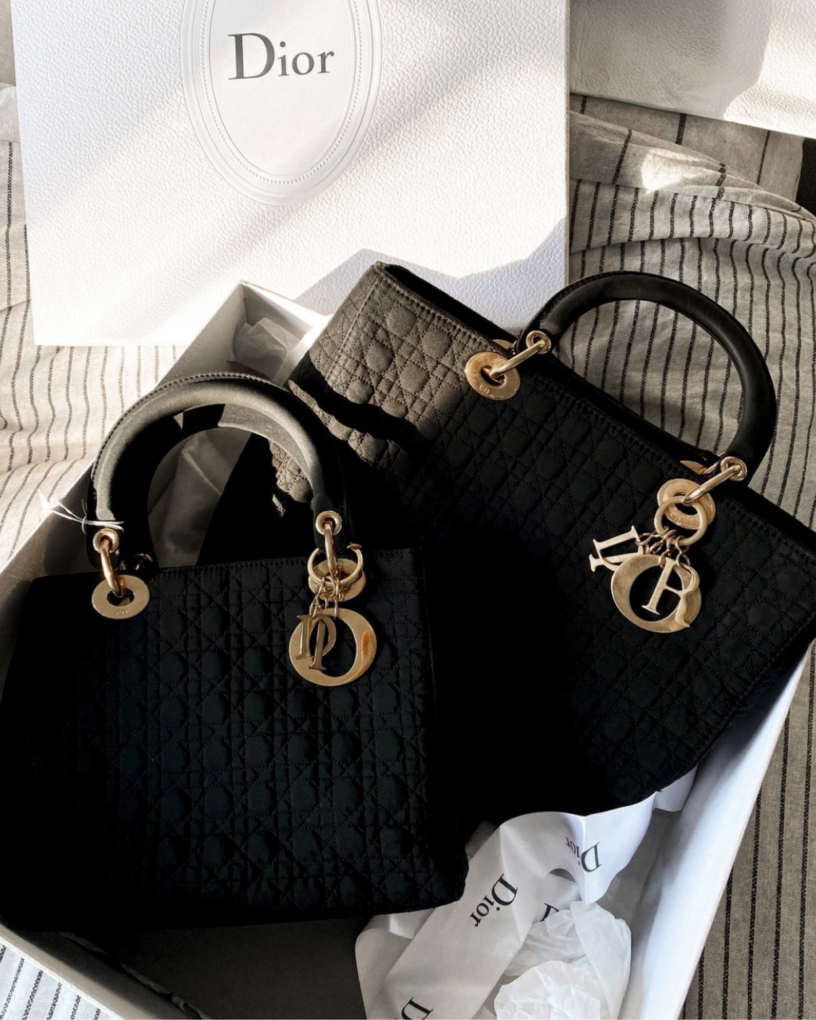 The dreamiest vintage finds! Dior, dior handbag, dior lady, black handbag, gold hardware, handbag, black quilted bag, spring wear.

#LTKFind #LTKeurope #LTKSeasonal