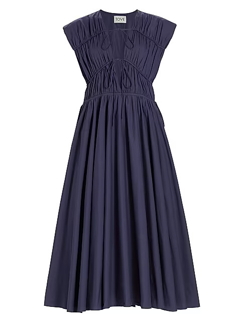 TOVE Ceres Organic Cotton Midi-Dress | Saks Fifth Avenue