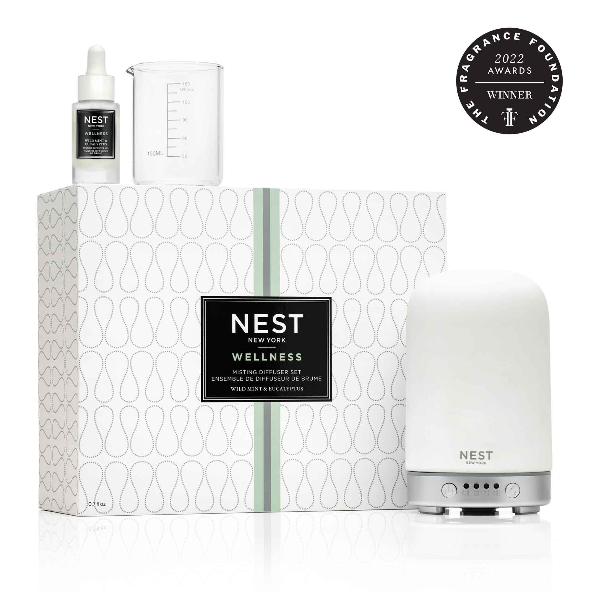 Wild Mint & Eucalyptus Misting Diffuser Set | NEST Fragrances