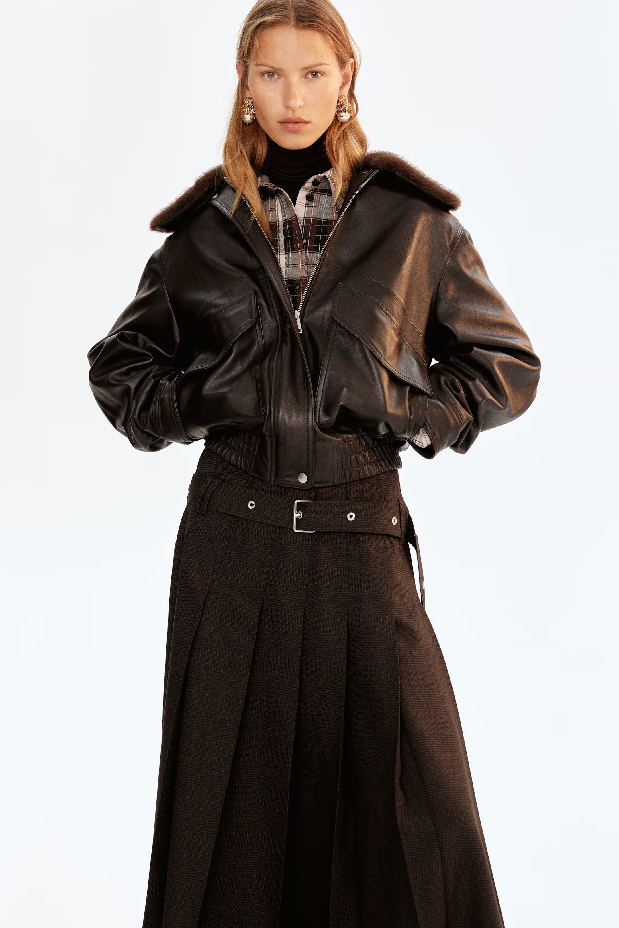 Pleated Skirt with Belt | H&M (US + CA)