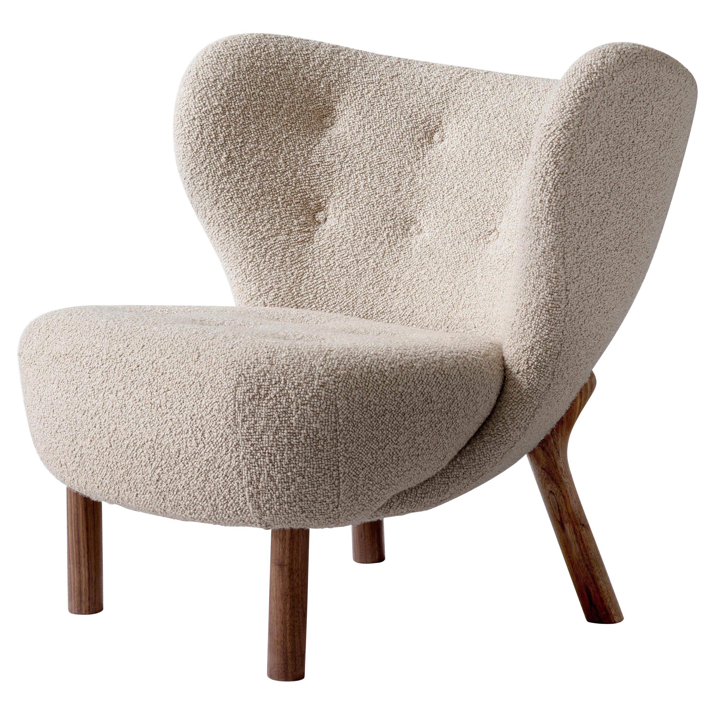 Little Petra VB1 Lounge Chair in Walnut & C.O.M 'Customer's Own Material' for &T | 1stDibs