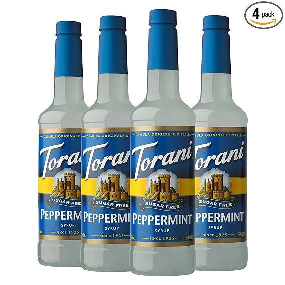 Torani Sugar Free Syrup, Peppermint, 25.4 Ounces (Pack of 4) | Amazon (US)