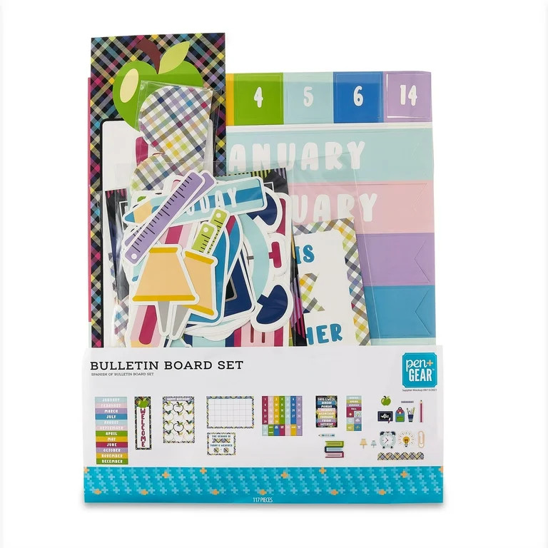 Pen+Gear Bulletin Board Set, 117 Pieces | Walmart (US)