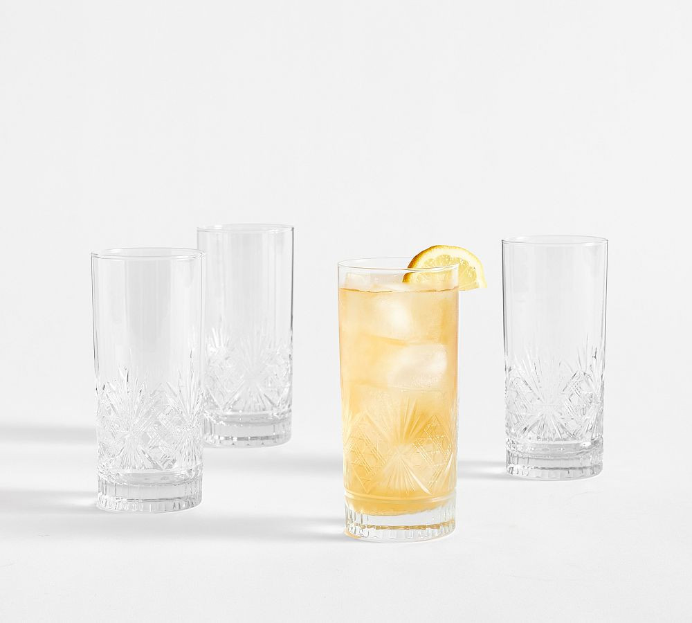 Antique Cut Glass Highball Glasses - Set of 4 | Pottery Barn (US)