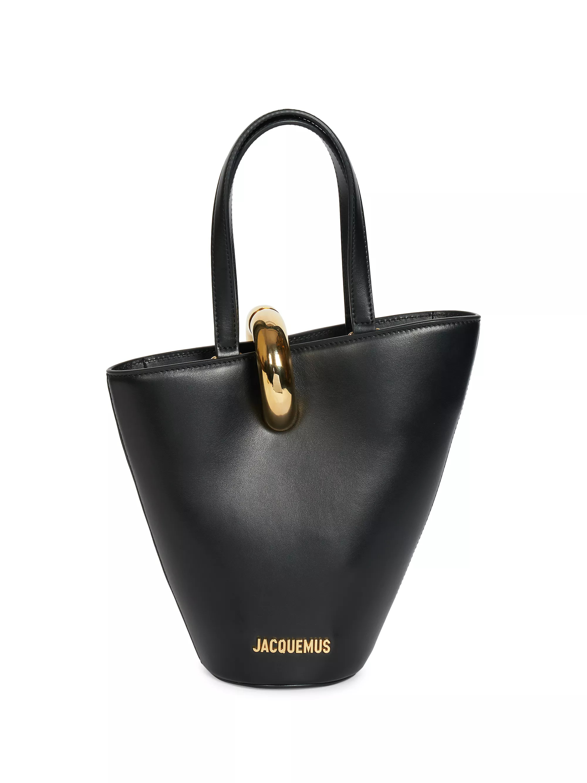 Shop Jacquemus Le Petit Bambola Leather Top Handle Bag | Saks Fifth Avenue | Saks Fifth Avenue