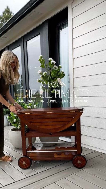 AMAZON OUTDOOR Bar Cart⁣
⁣
As soon as I saw that this bar cart had two foldable leafs in it, I knew I had to have it. I am always looking for extra space, but sometimes I need it to be more space saving. My new cart has tons of storage and is water resistant Acadia wood. It also arrives before Father’s Day and would make the perfect gift or for hosting. ⁣
⁣
#amazonhome #amazon #founditonamazon #amazonoutdoor #modernhome

#LTKVideo #LTKGiftGuide #LTKHome