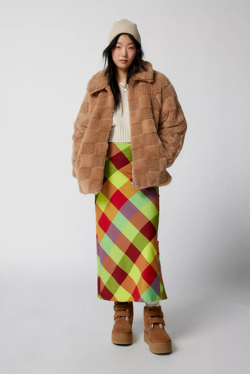 BDG Janelle Printed Midi Skirt | Urban Outfitters (US and RoW)