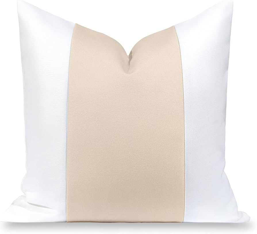 Hofdeco Premium Coastal Hampton Patio Indoor Outdoor Throw Pillow Cover Only, 20"x20" Water Repel... | Amazon (CA)