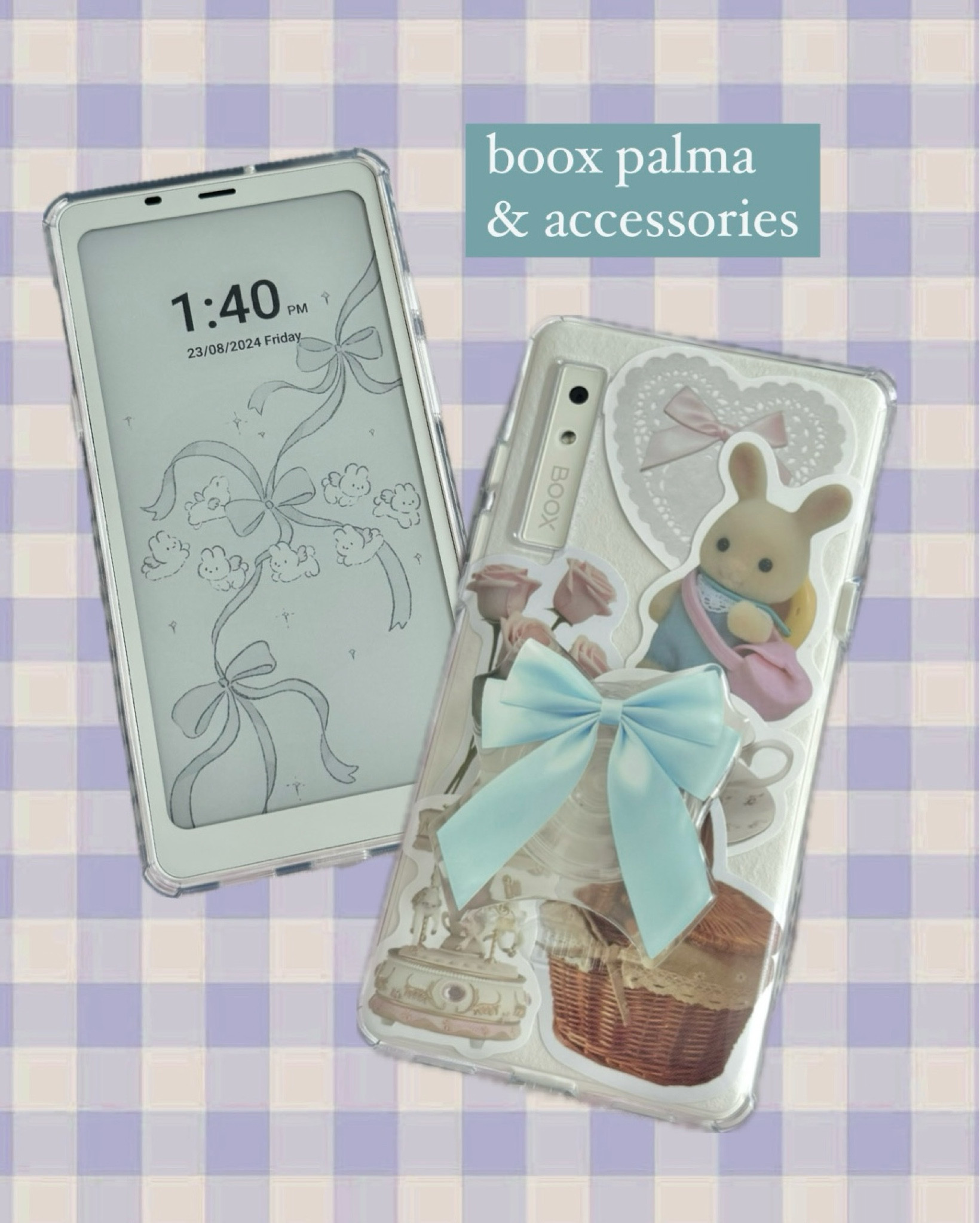 boox palma mini ereader & aesthetic accessories 