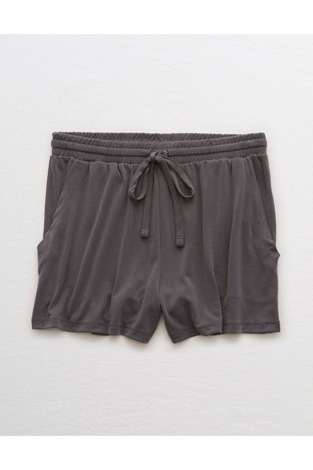 Aerie Real Soft® Easy Short Women's Smoked Gray XXS | American Eagle Outfitters (US & CA)