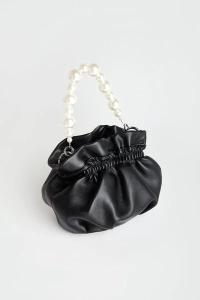 J.ING Avia Black Faux Pearl Mini Bag | J.ING