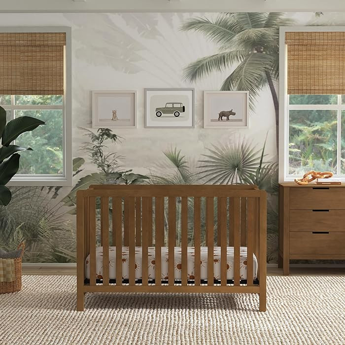 Carter's by Davinci Colby 4-in-1 Low-Profile Convertible Crib in Walnut, Greenguard Gold Certifie... | Amazon (US)