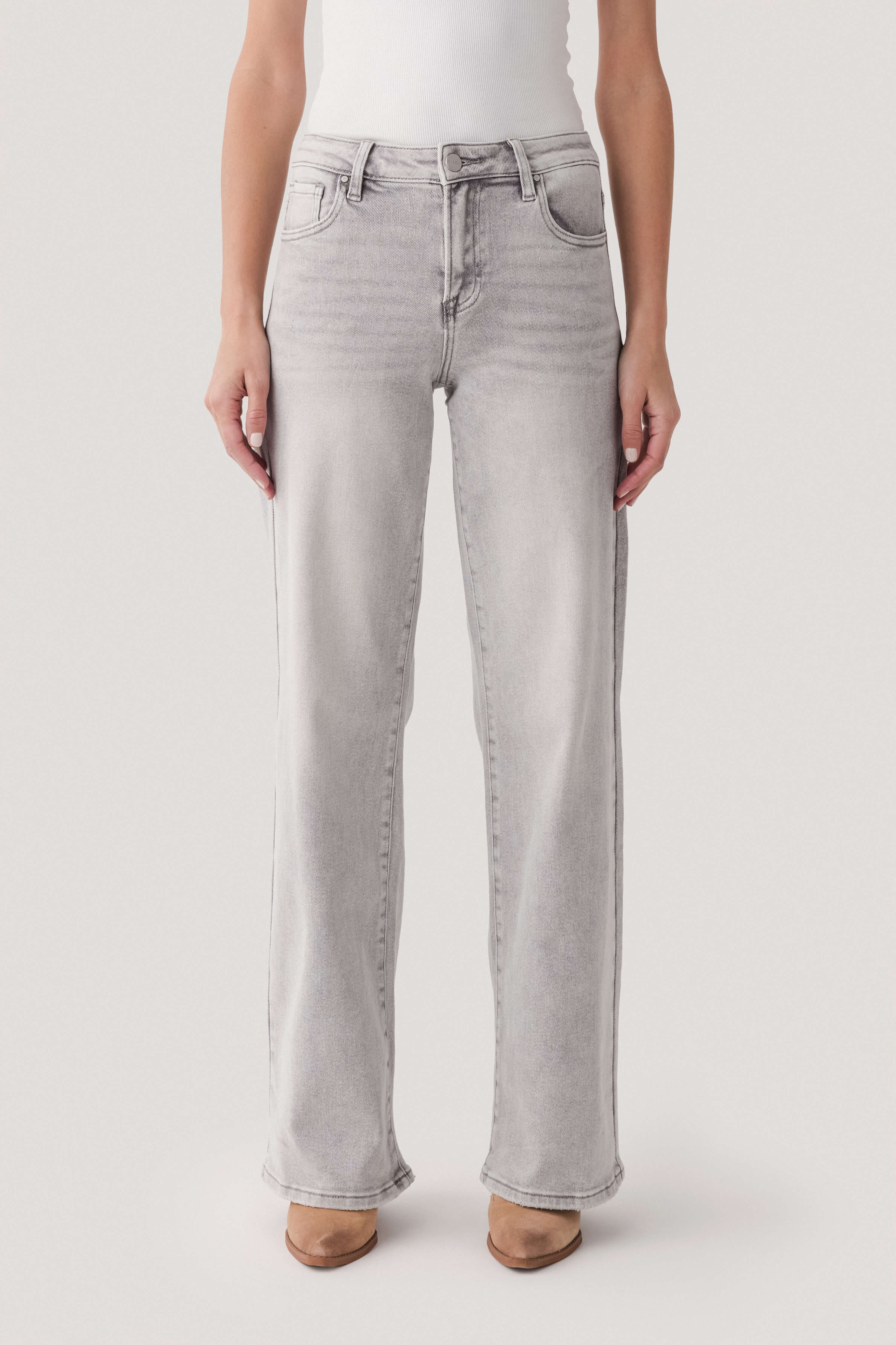 Risen Jules High Rise Wide Leg Jeans | Social Threads