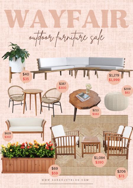 Wayfair Outdoor Sale Up to 50% off furniture and decor! 

Sale, outdoor, Wayfair, patio, decor, planter

Follow @sarah.joy for more affordable home finds! 

#LTKhome #LTKsalealert